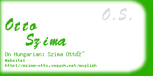 otto szima business card